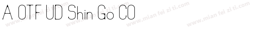 A OTF UD Shin Go CO字体转换